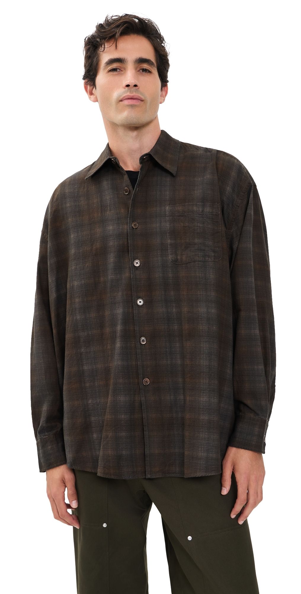 Our Legacy Borrowed Shirt More Check Print 48