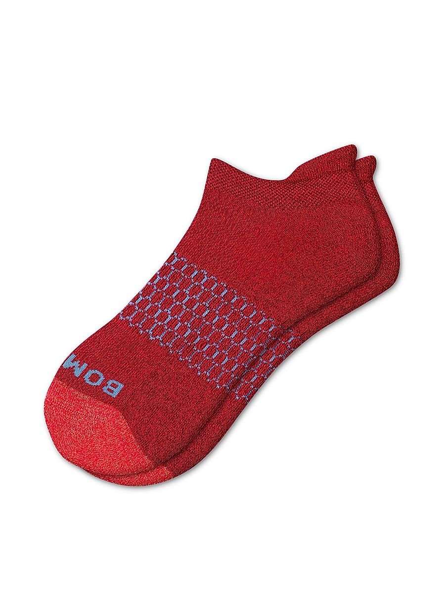 Women's Donegal Tonal Ankle Socks - Maroon Red Sky - Size Small