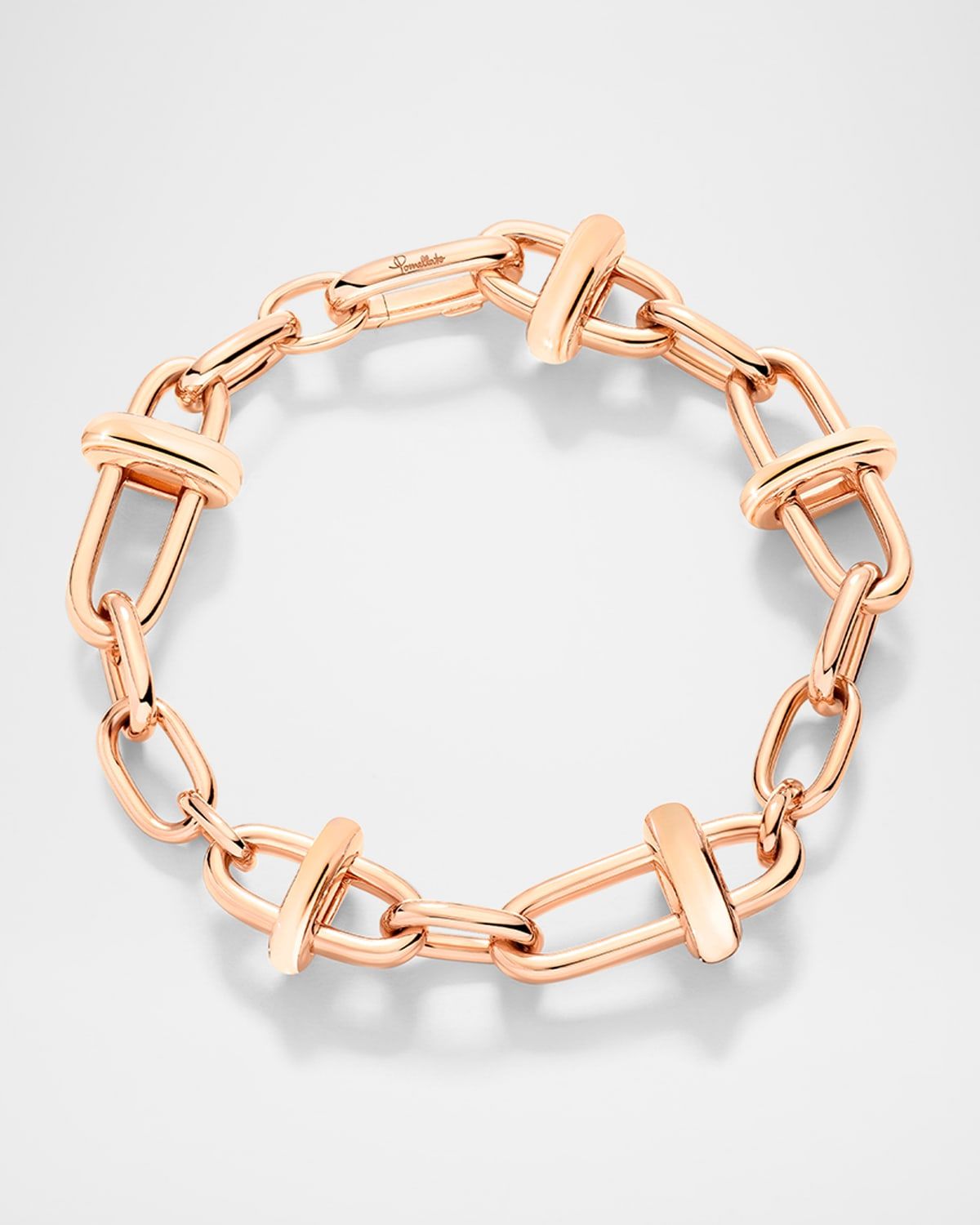 Iconica 18K Rose Gold Banded Chain Bracelet