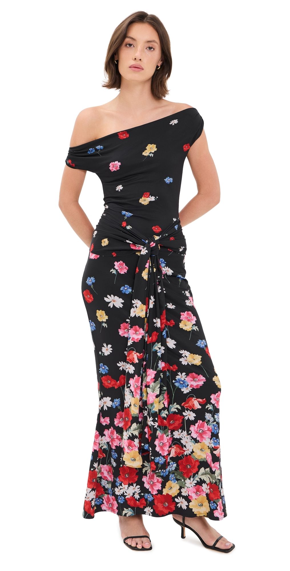 Show Me Your Mumu Winona Wrap Maxi Dress Falling Floral XS