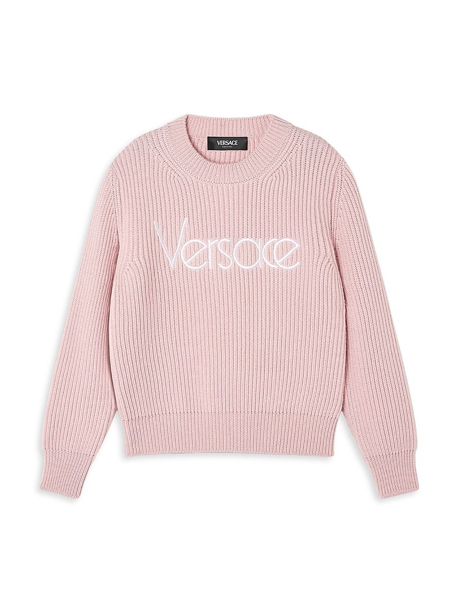 Little Girl's & Girl's 80s Embroidered Knit Sweater - Pink - Size 6