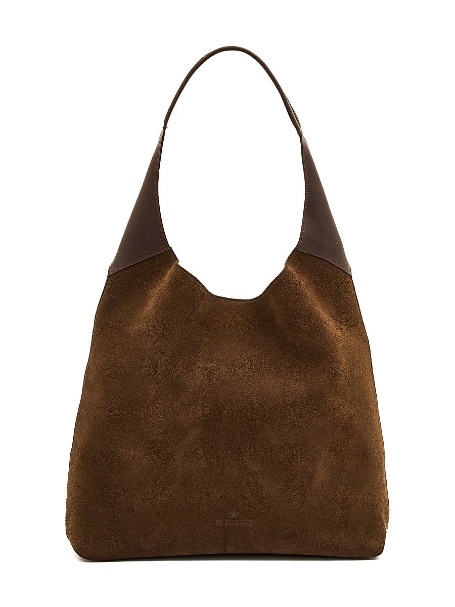 Women's Le Laudi Suede Shoulder Bag - Testadimoro And Caffe