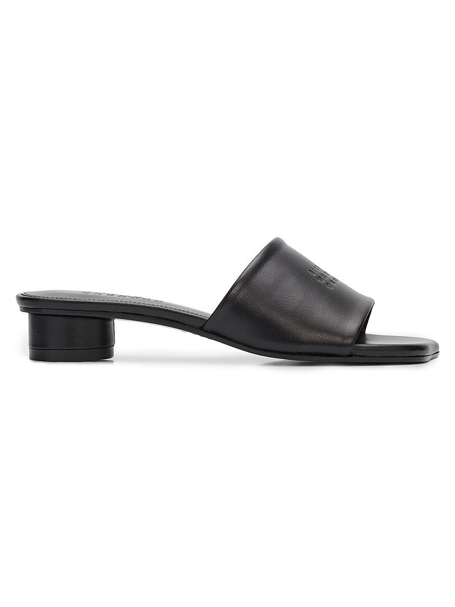 Women's Anatomic Leather Slip-On Sandals - Black - Size 11