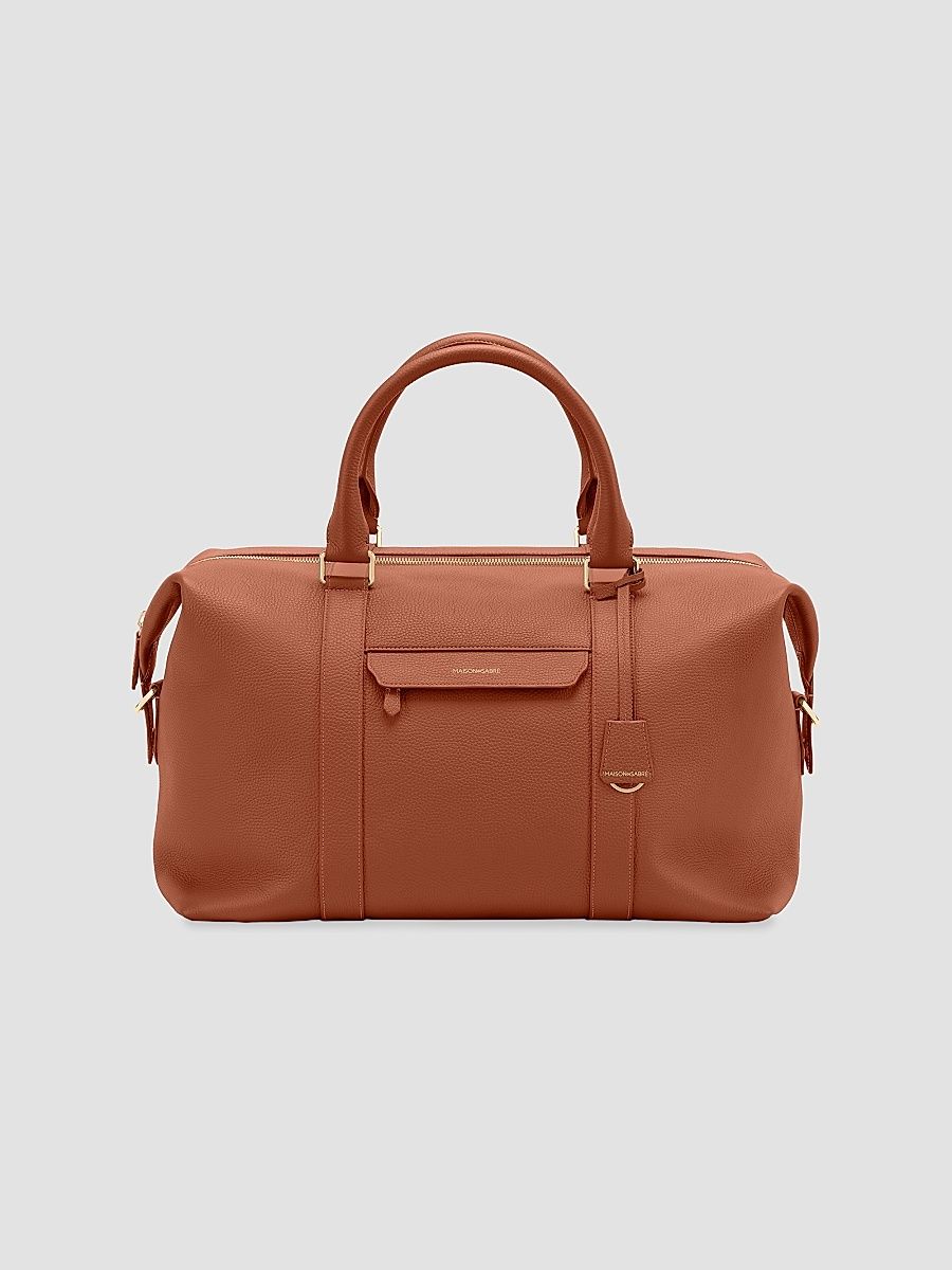 Leather Duffle Bag - Walnut Brown