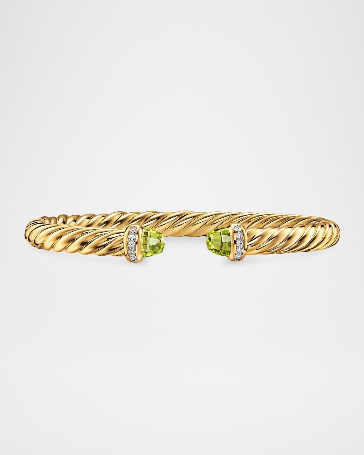 Cablespira Flex Bracelet with Gemstones and Diamonds in 18K Gold