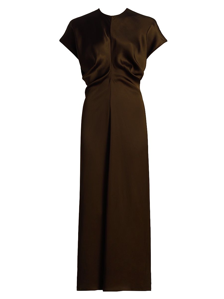 Women's Slouch Waist Maxi Dress - Bark - Size 10