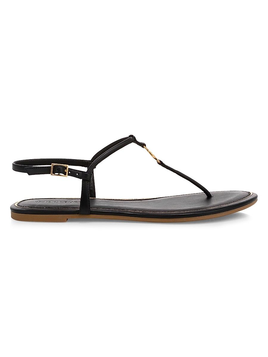 Women's Emmy Leather Thong Sandals - Perfect Black - Size 6.5