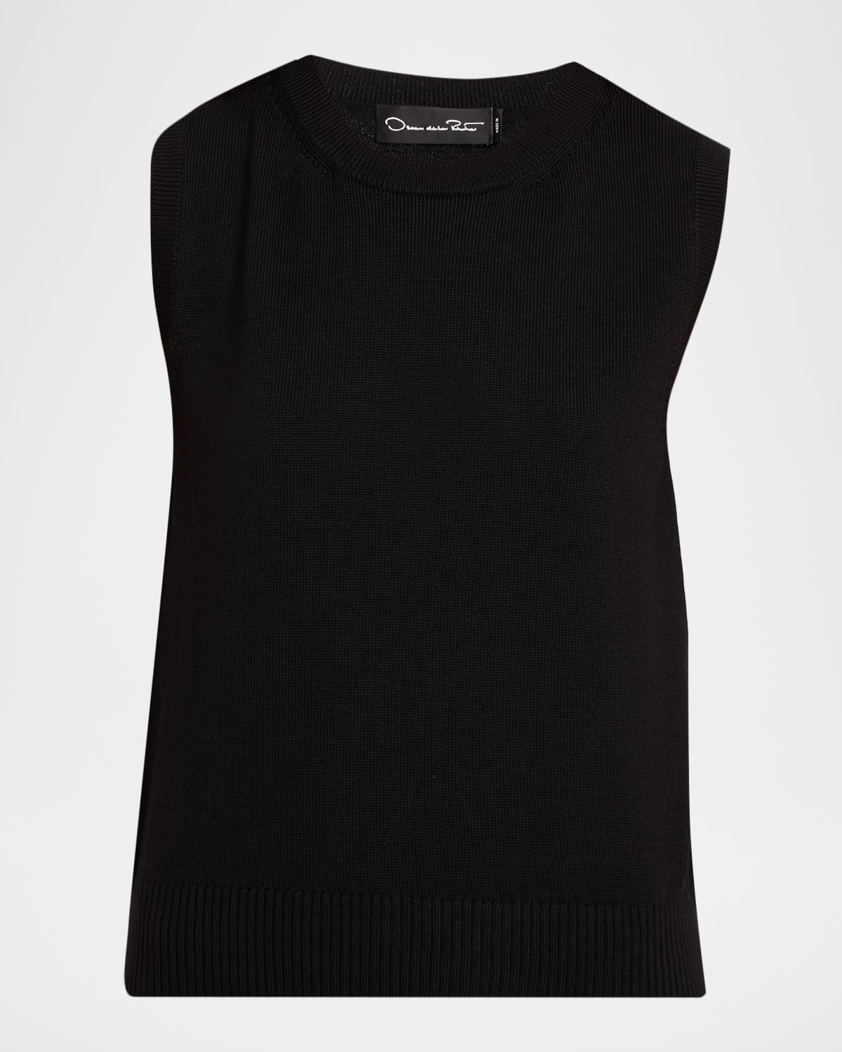 Solid Wool Knit Tank Top