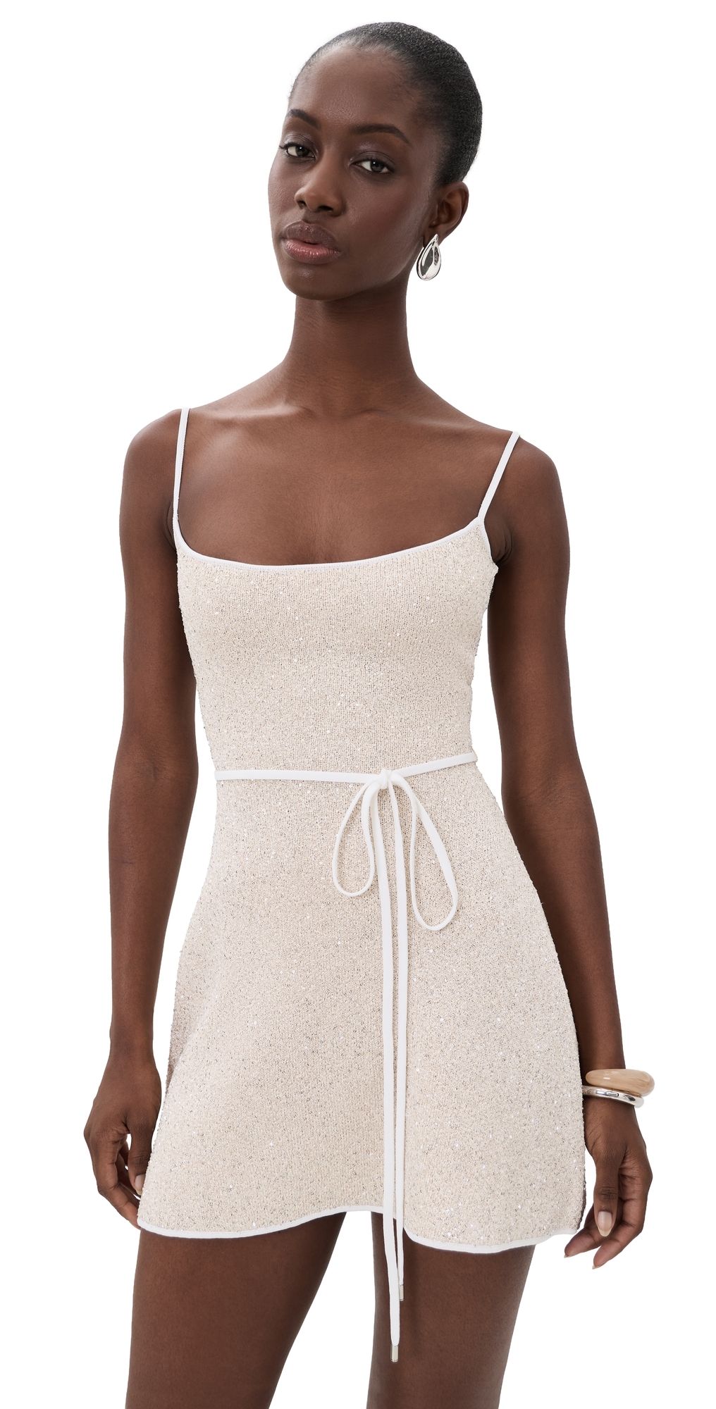 Retrofête Gisele Dress White Champagne M