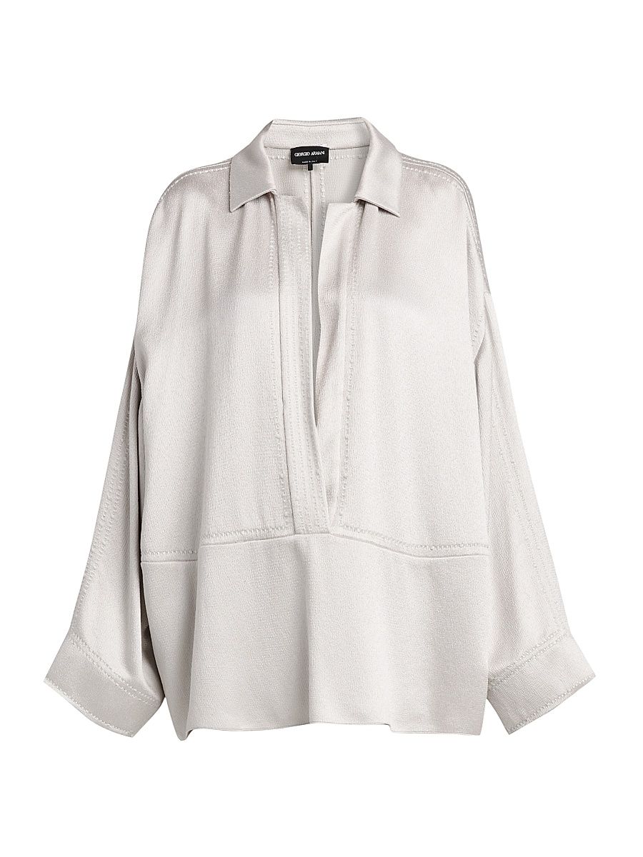 Women's Textured Tunic Shirt - Antarctica - Size 16