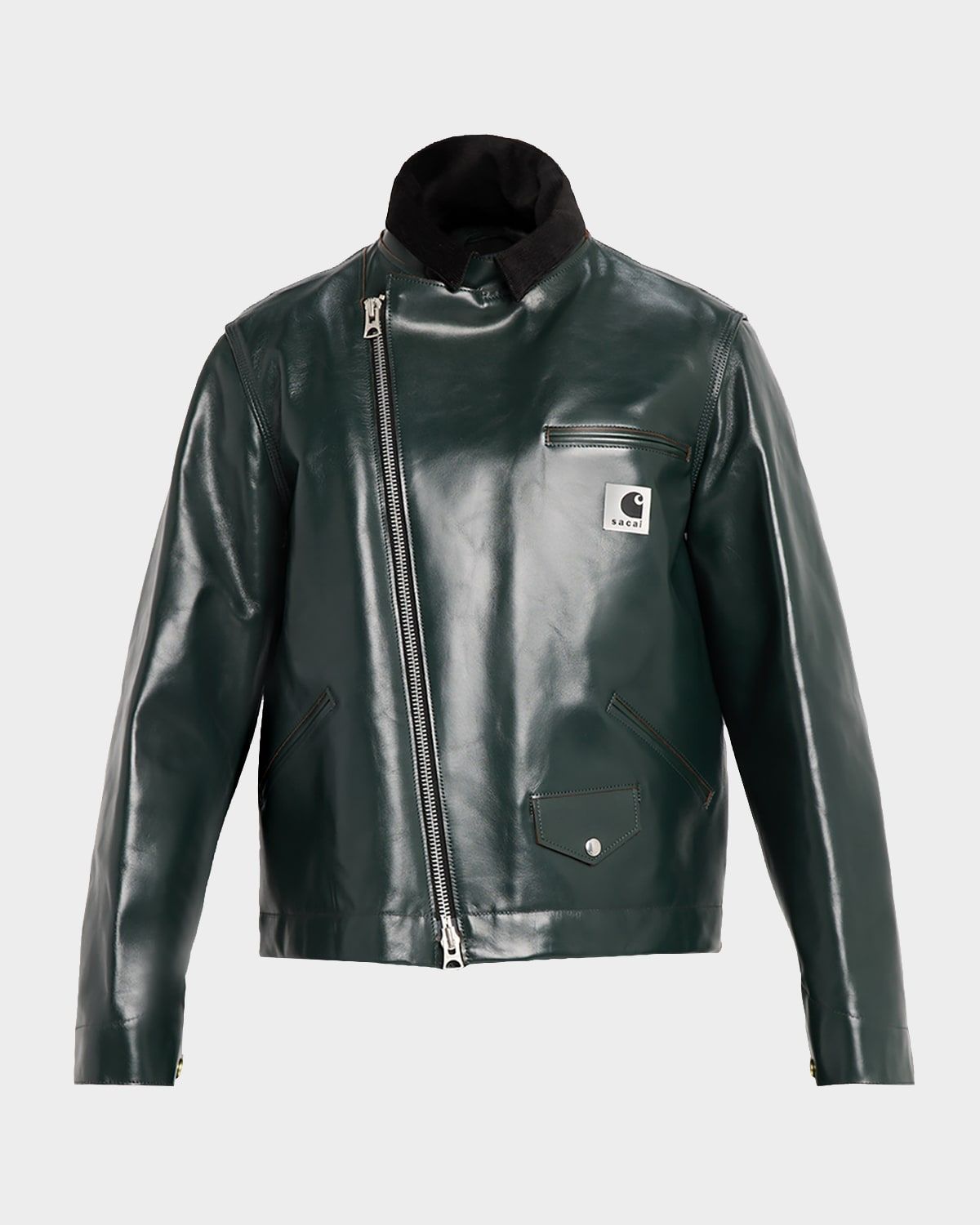 Men & apos;s Leather Moto Jacket