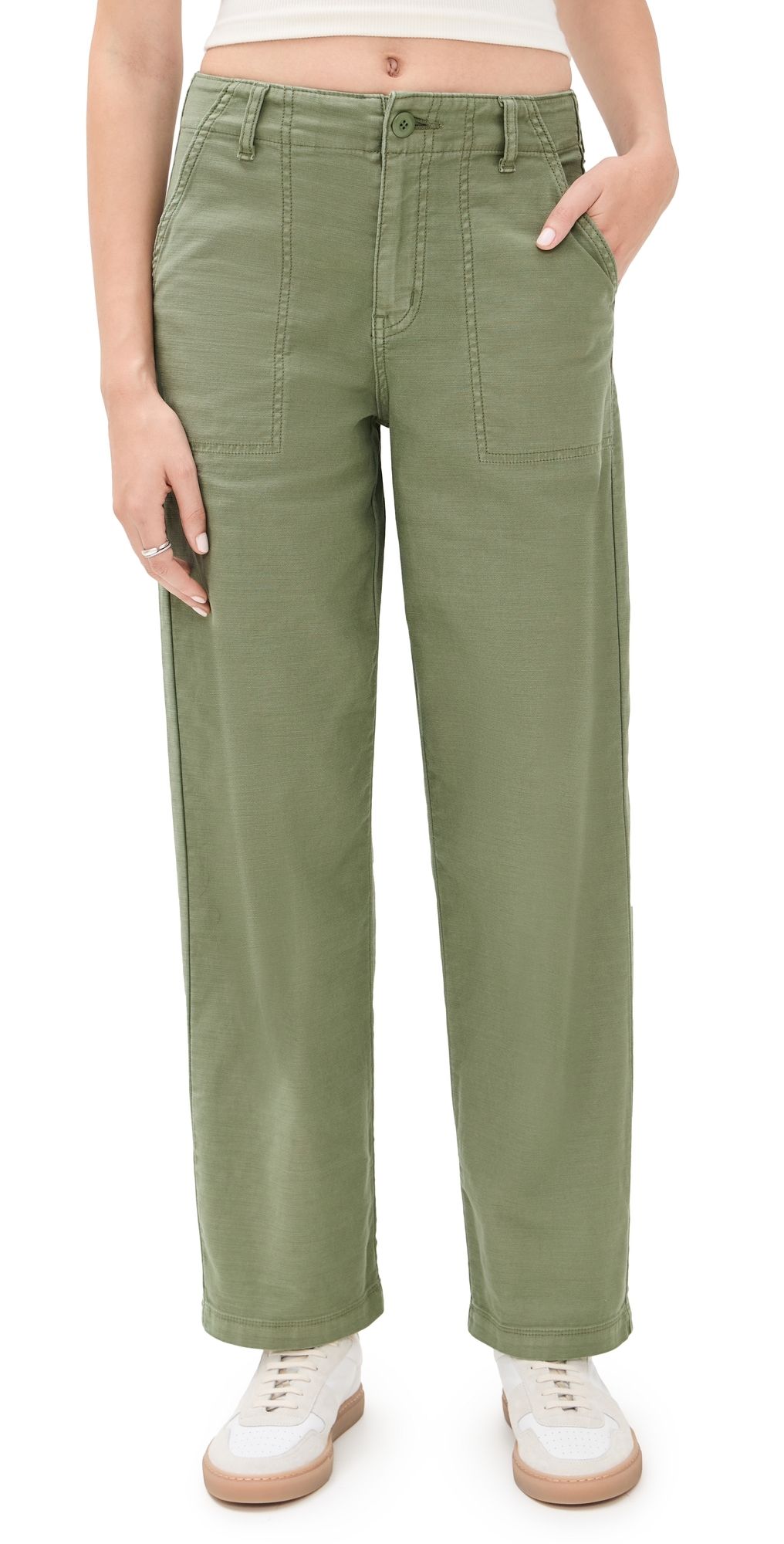 Z Supply Olive Twill Pants Hunter Green 25