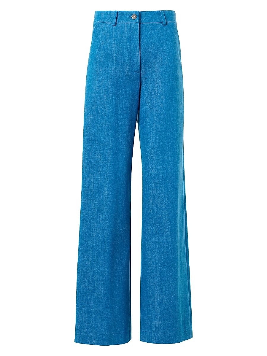 Women's Finnian Stretch Denim Straight Pants - Twilight - Size 2
