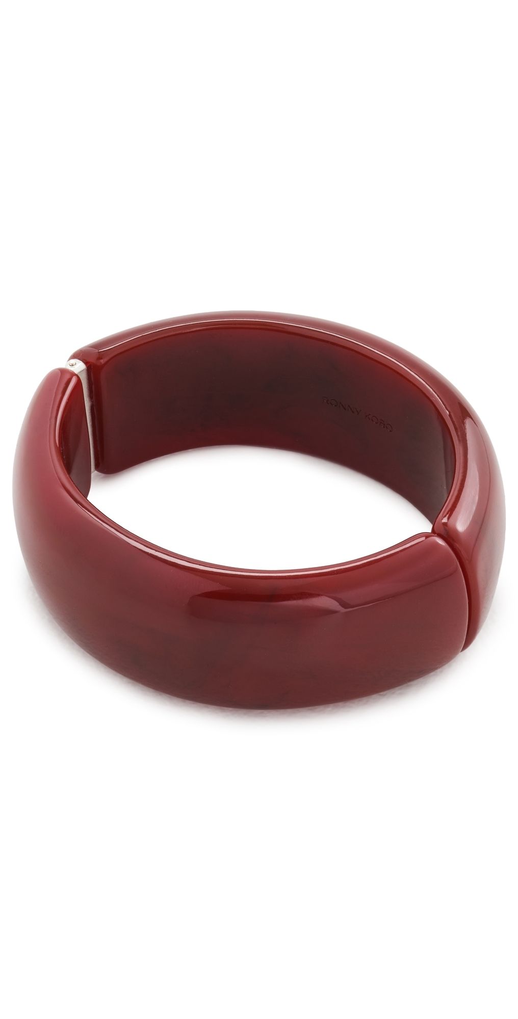SHASHI Oval Hinge Cuff Bracelet Sardonyx One Size