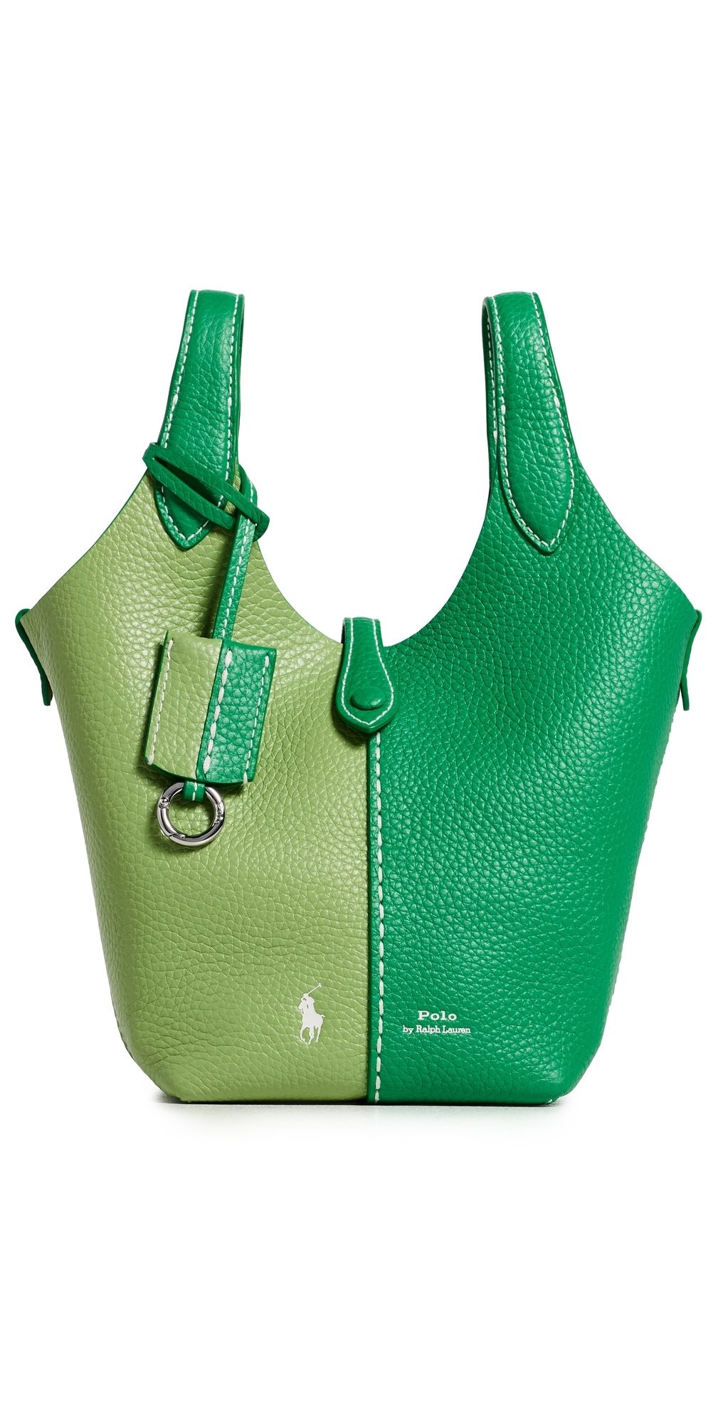 Polo Ralph Lauren Shiny Drum Pebble Crossbody Bag Parrot/Parakeet One Size