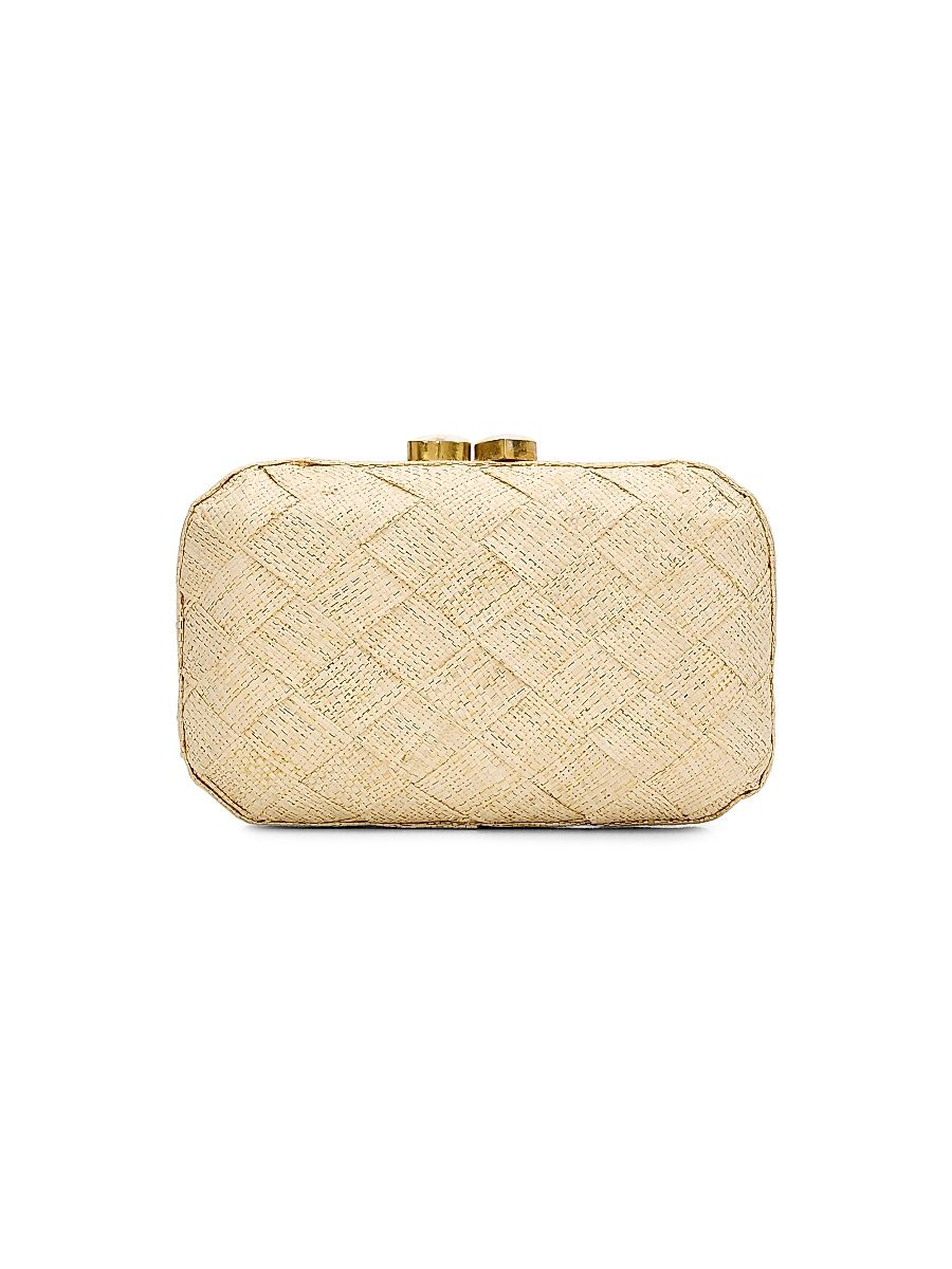 Women's The Love Heart Woven Clutch - Sand