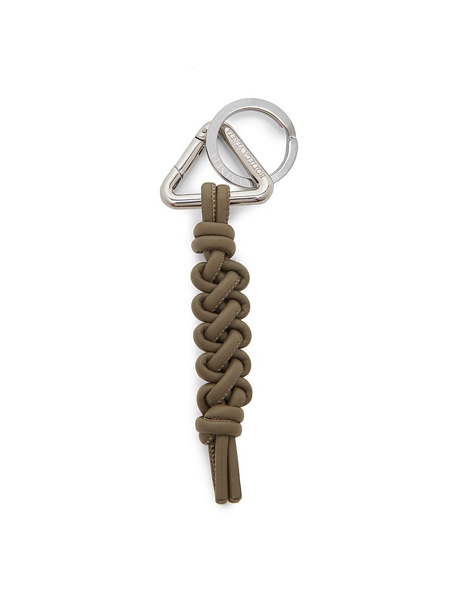 Men's Scoubidou Key Ring - Cypress Silver