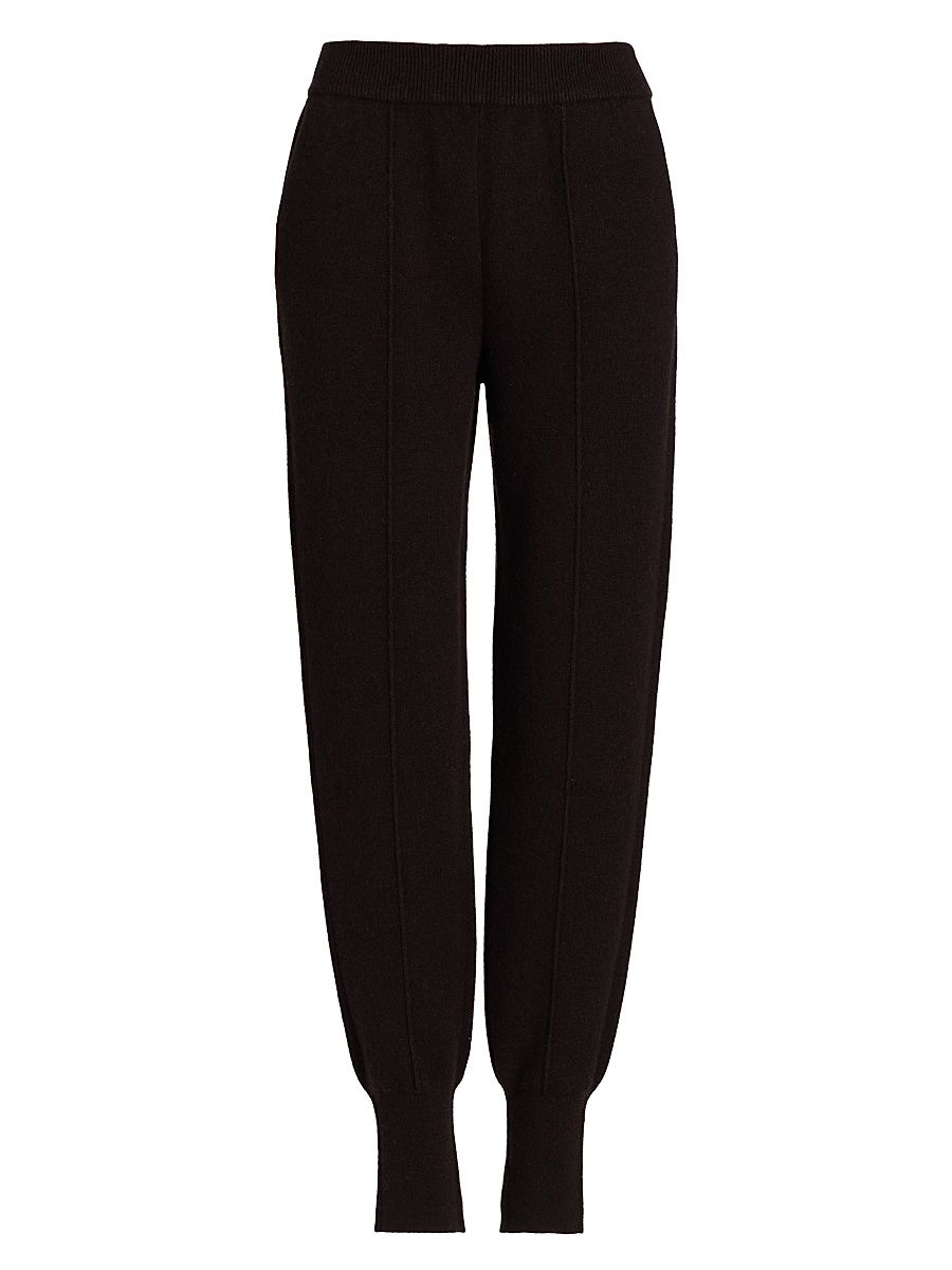 Women's Capsule Aila Cashmere Trousers - Dark Oak - Size Medium