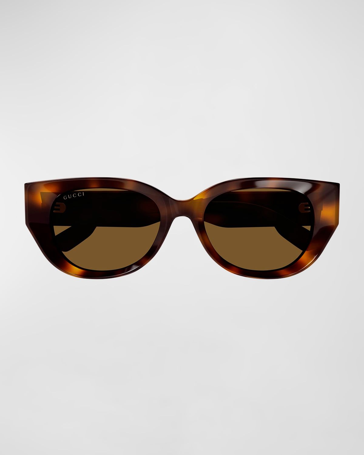 Beveled Recycled Acetate Cat-Eye Sunglasses