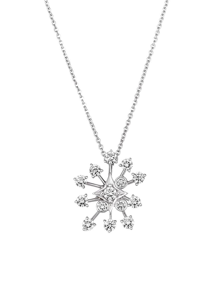 Women's Luminus 18K White Gold & 1.02 TCW Diamond Pendant Necklace - White Gold
