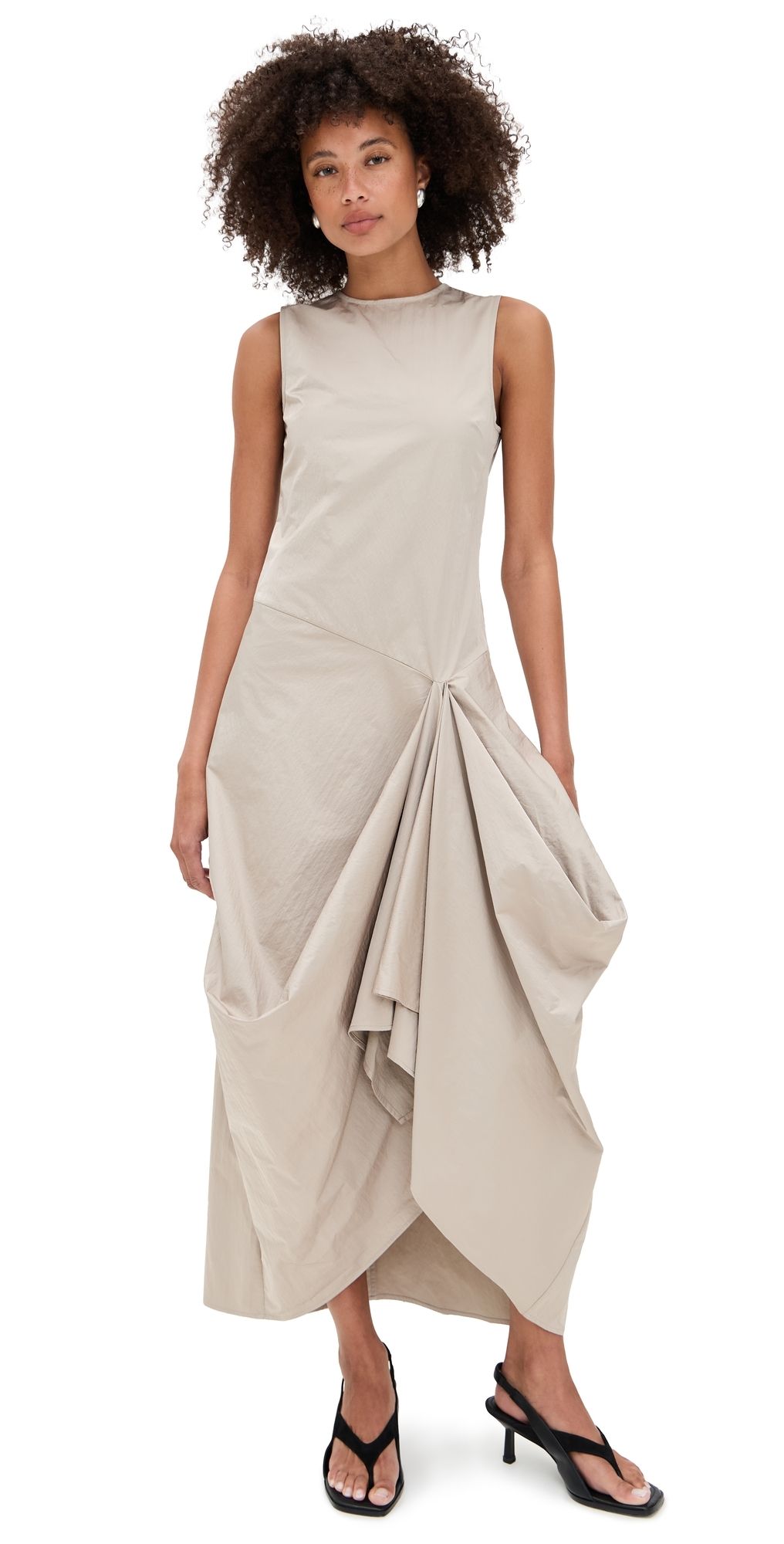 STAUD Viola Dress Fawn XS