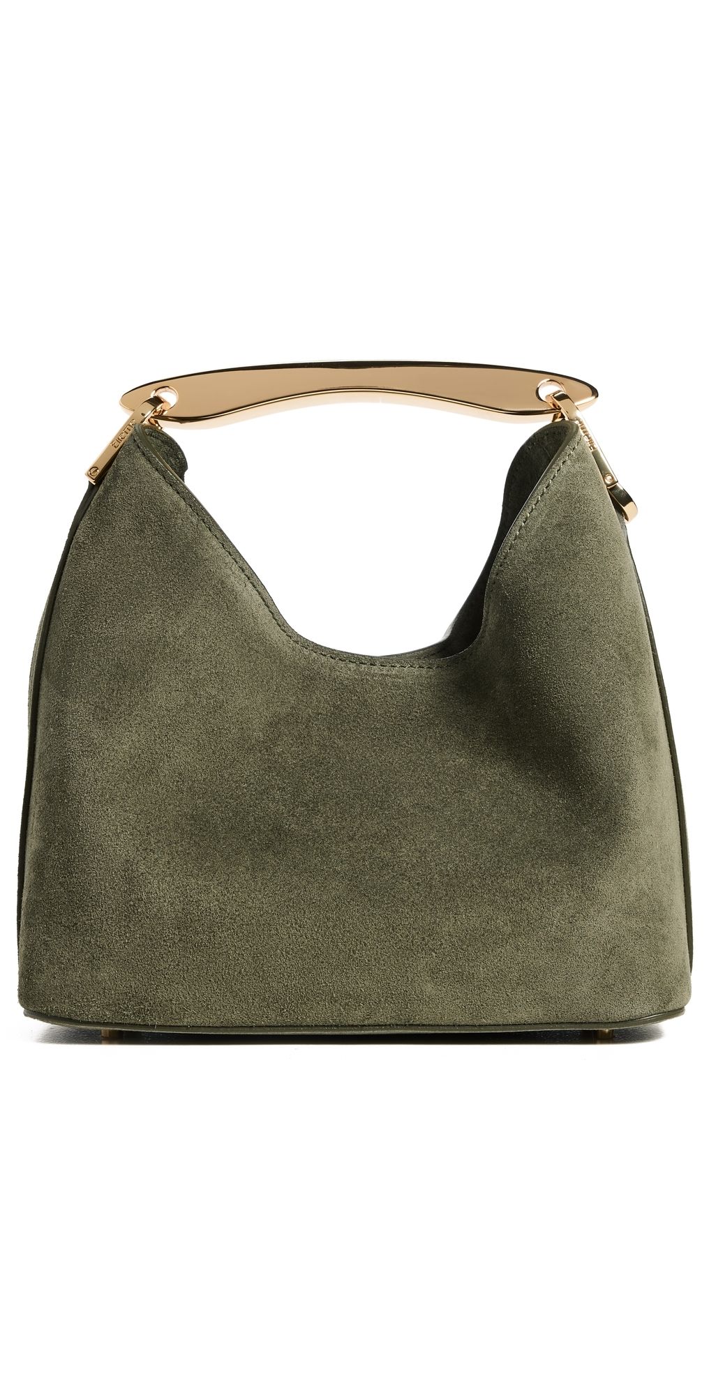 Elleme Boomerang Small Suede Bag Khaki Suede One Size