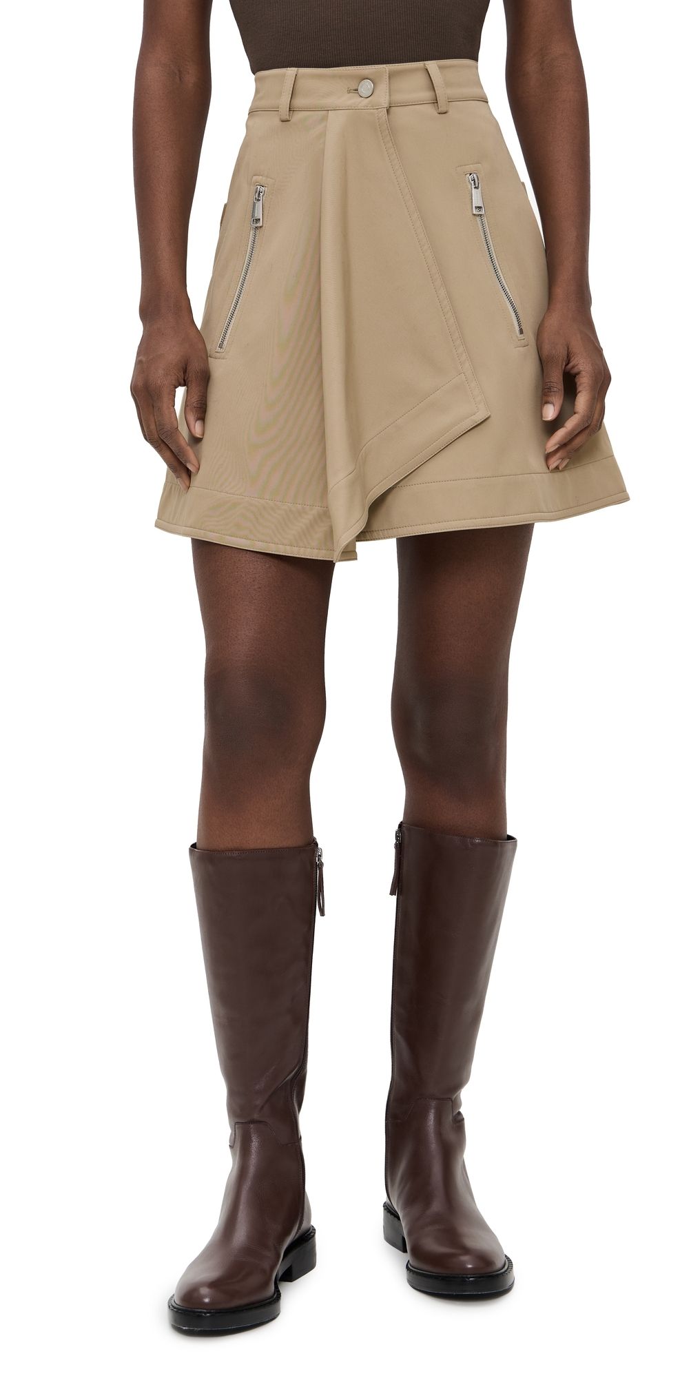 Nanushka Inge Skirt Beige XS