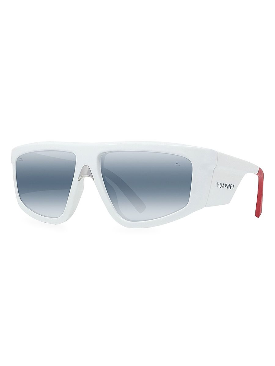 Men's Altitude 03 58MM Rectangle Sunglasses - White
