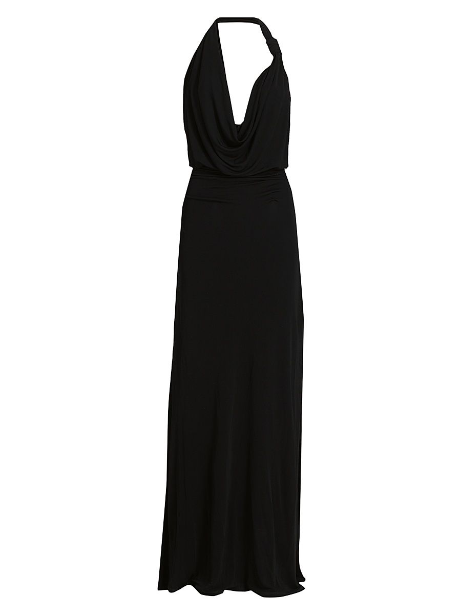 Women's Michelle Halterneck Gown - Black - Size 16