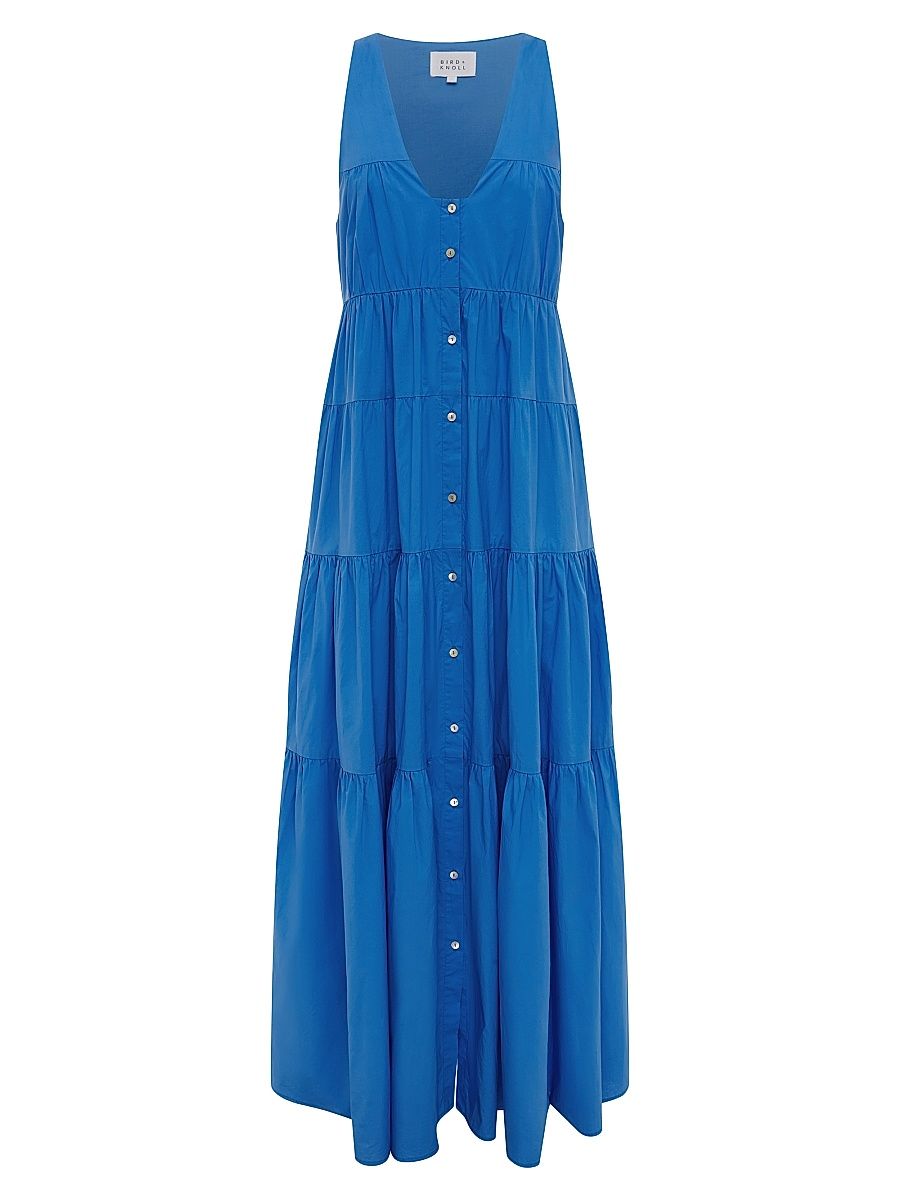 Women's Poet Tiered Maxi Dress - French Blue - Size Large