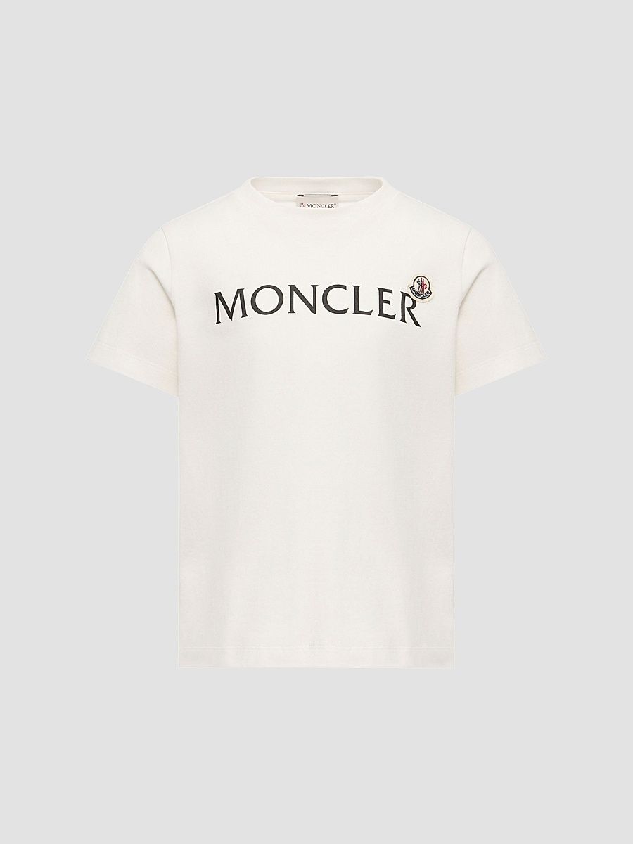 Moncler Boy's Little Boy's & Boy's Crew Neck in Cotton - White - Size 10