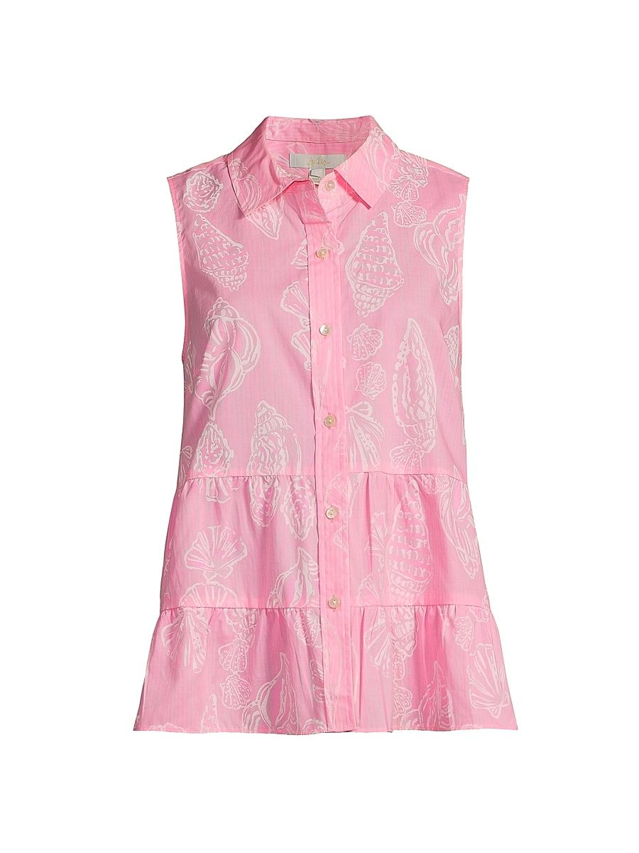 Women's Breah Sleeveless Top - Rousseau Pink Cool As Shell - Size 14