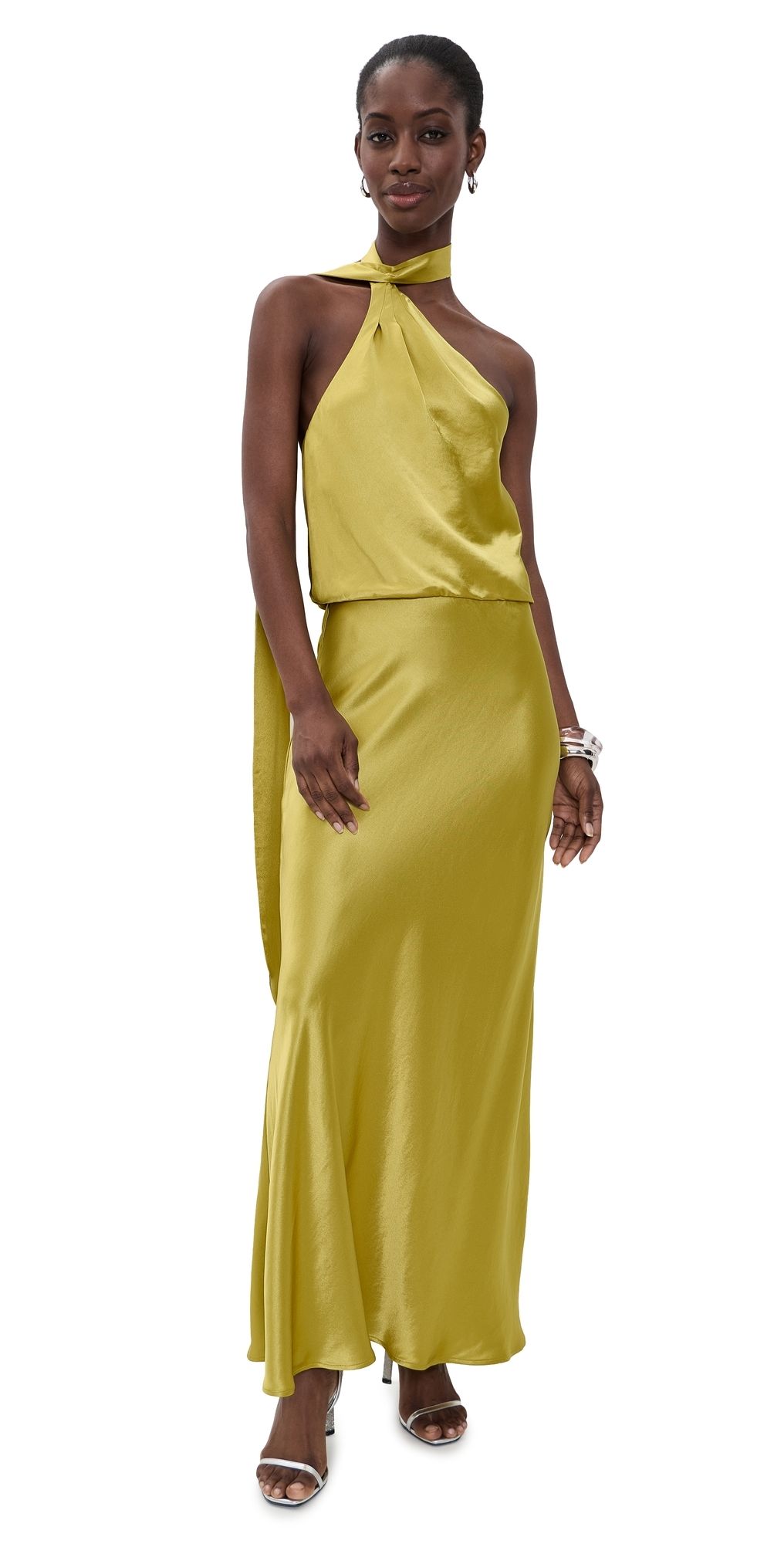 STAUD Estelle Dress Citron 10