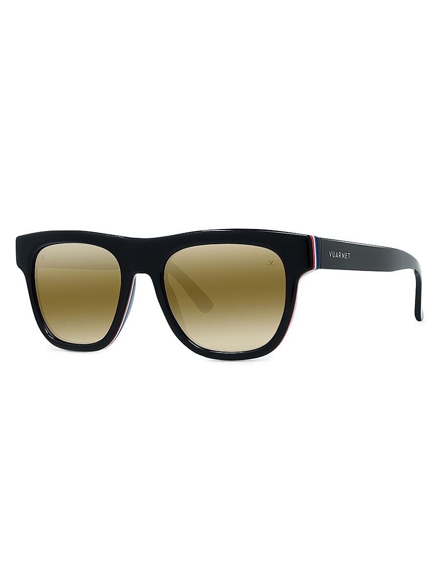 Men's Belvedere 06 53MM Square Sunglasses - Black Brown