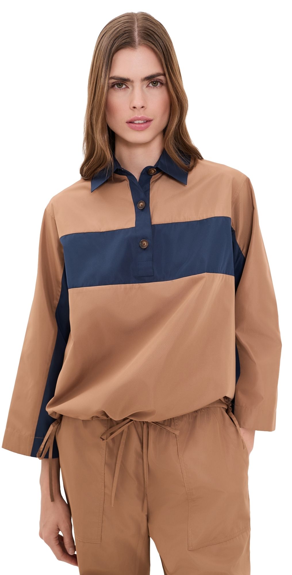 rag & bone Rugby Shirt Camel XS