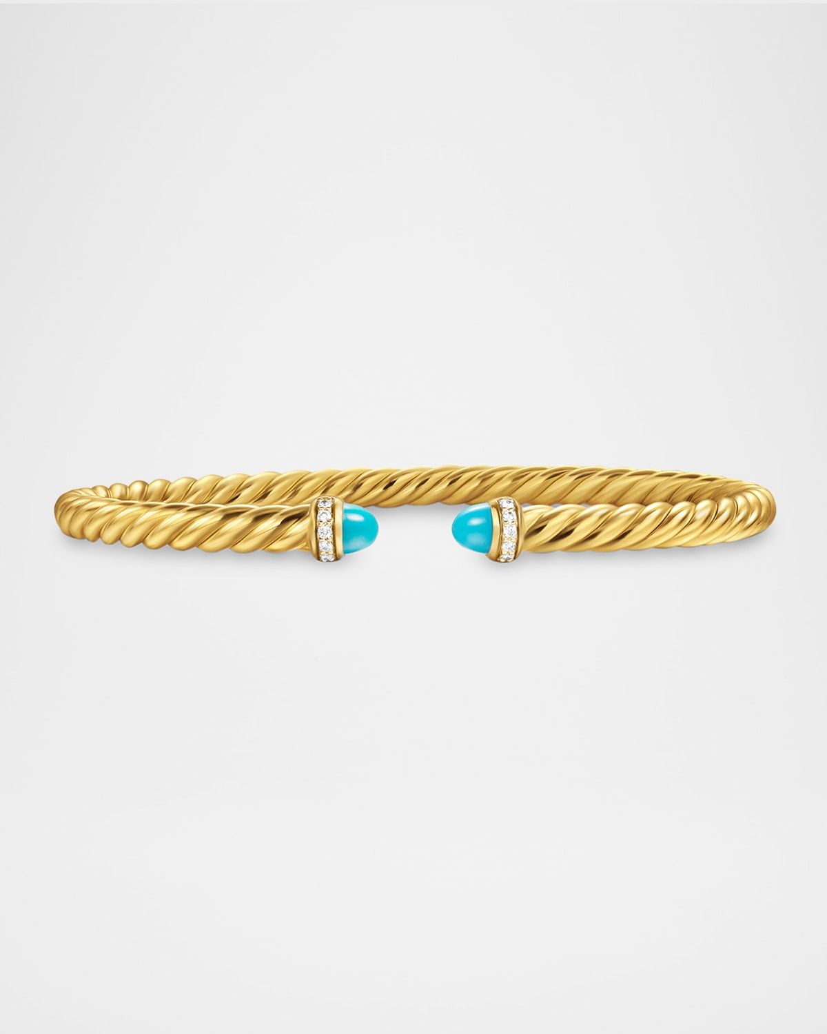Modern Cablespira Bracelet in 18K Gold with Gemstones and Diamonds