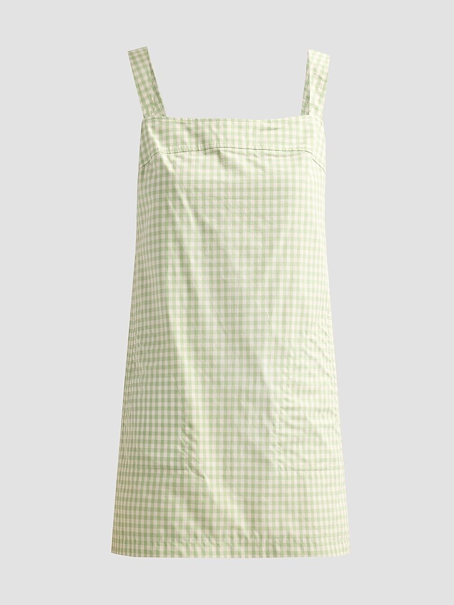 Women's Sloan Gingham Mini Dress - Lime Gingham - Size XL