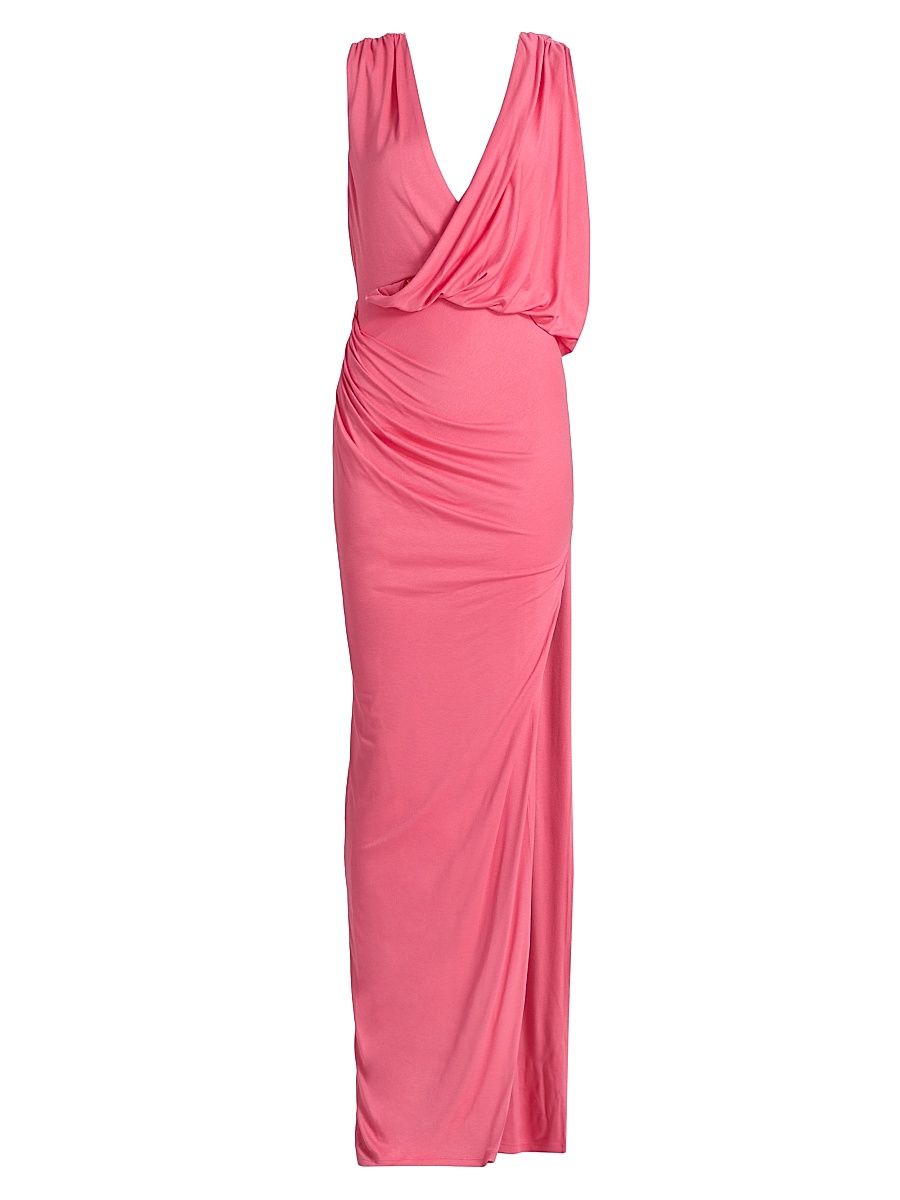 Women's Norissa Draped Maxi Dress - Framboise - Size 12