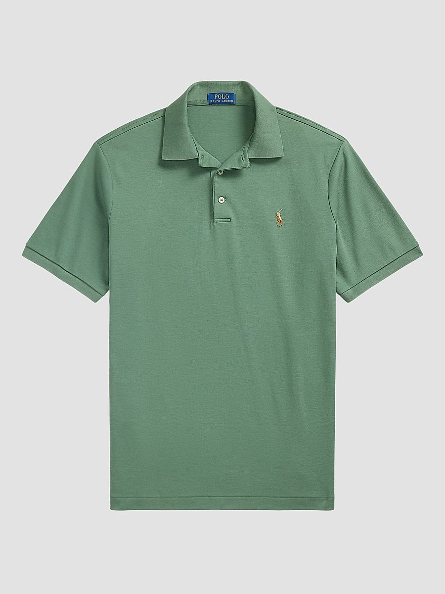 Men's Cotton Interlock Polo Shirt - Fatigue - Size Large