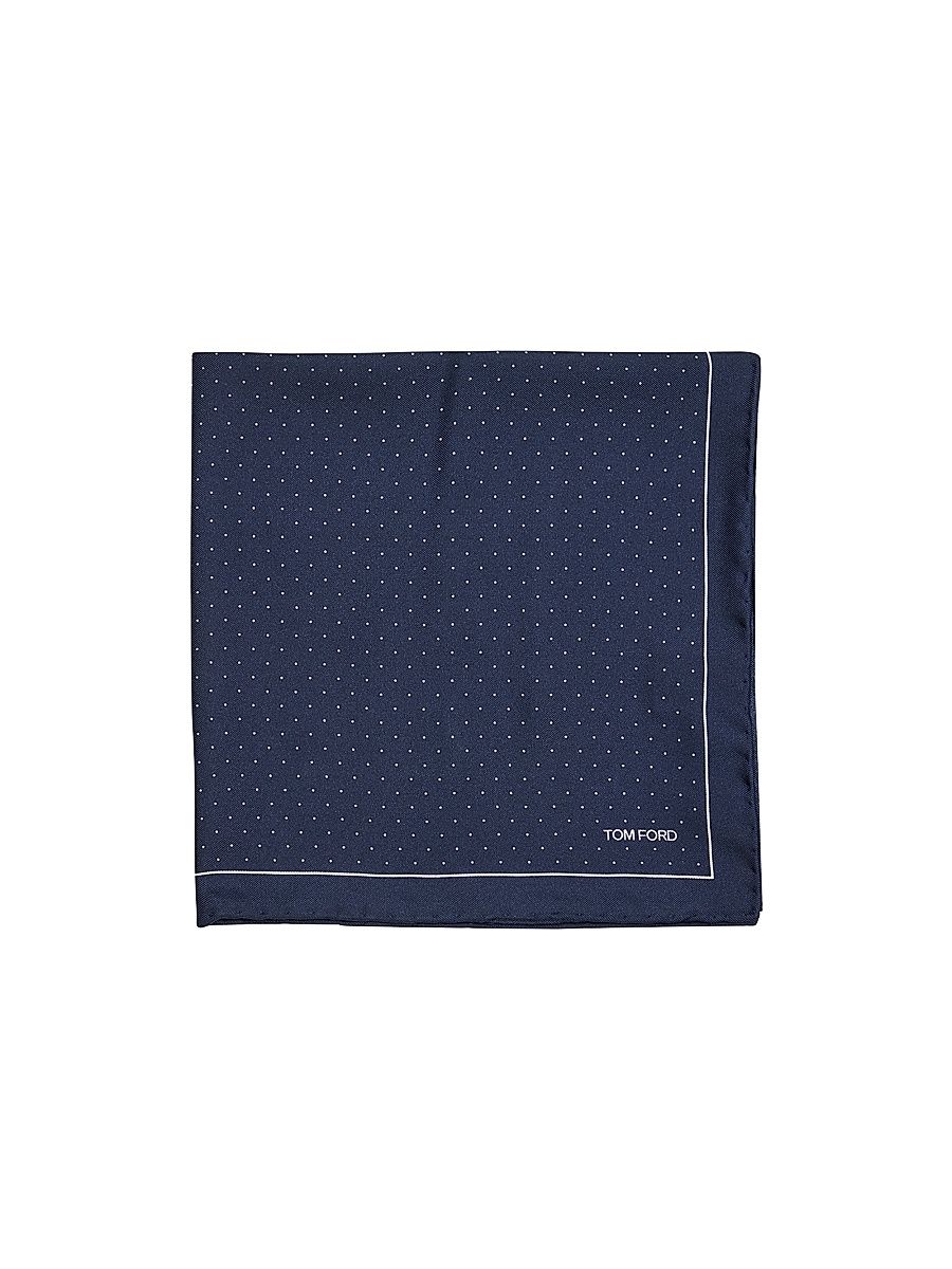 Men's Silk Pocket Square - Blue