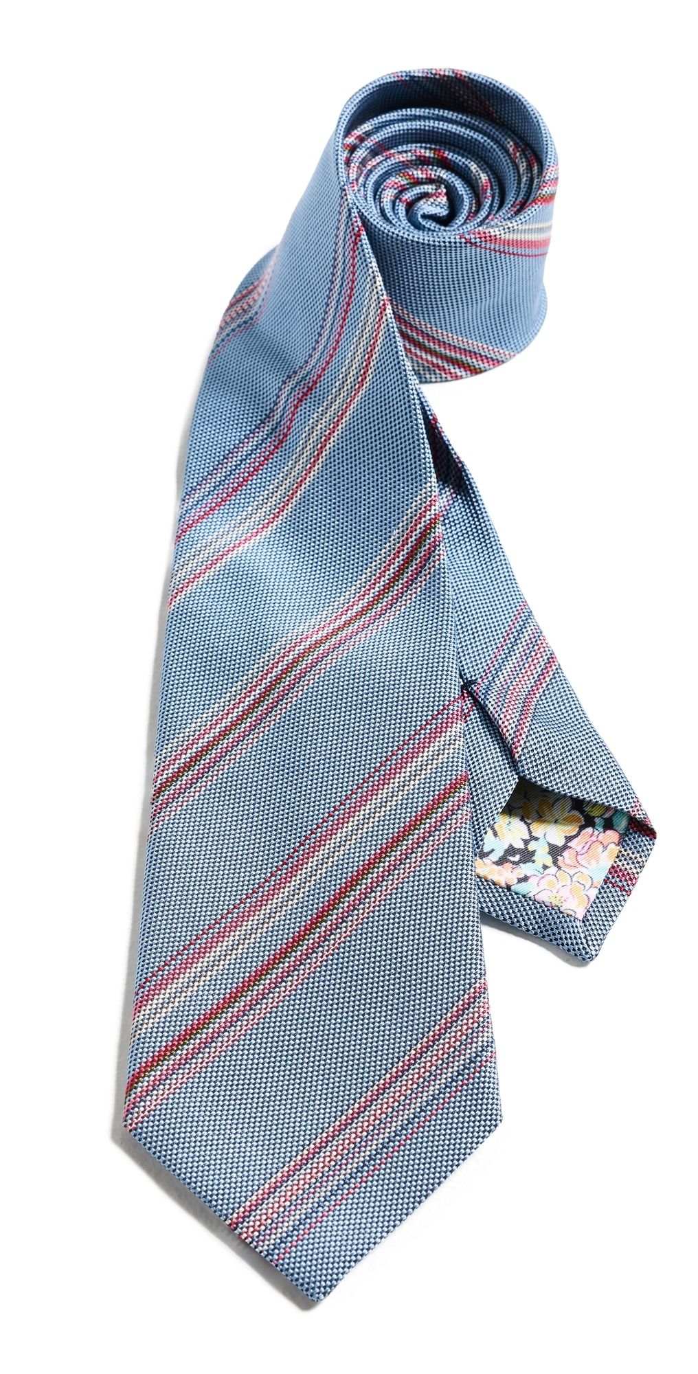 Paul Smith Fine Stripe Tie Light/Pastel Blue One Size