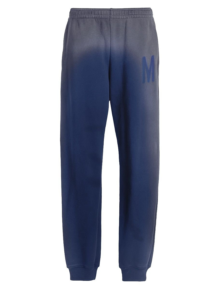 Men's Logo Cotton Jogger Sweatpants - Blue - Size 38