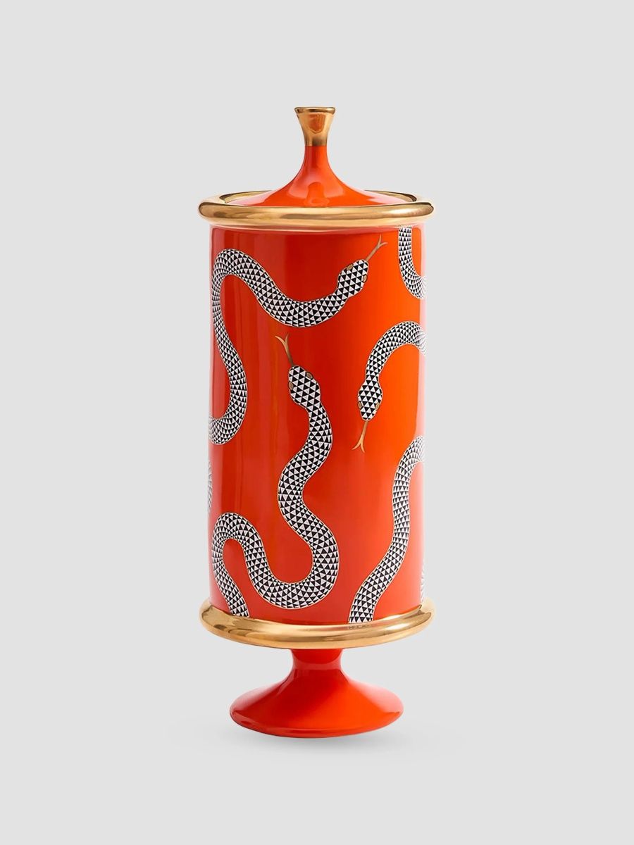 Jonathan Adler Eden Large Canister - Orange