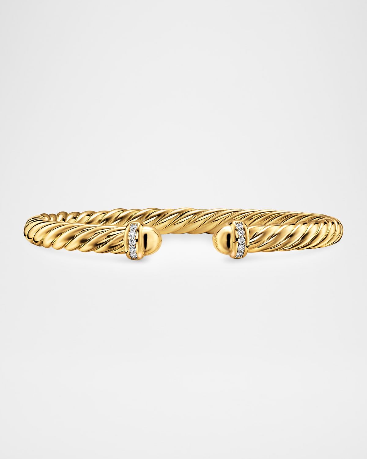 Cablespira Flex Bracelet with Diamonds in 18K Gold