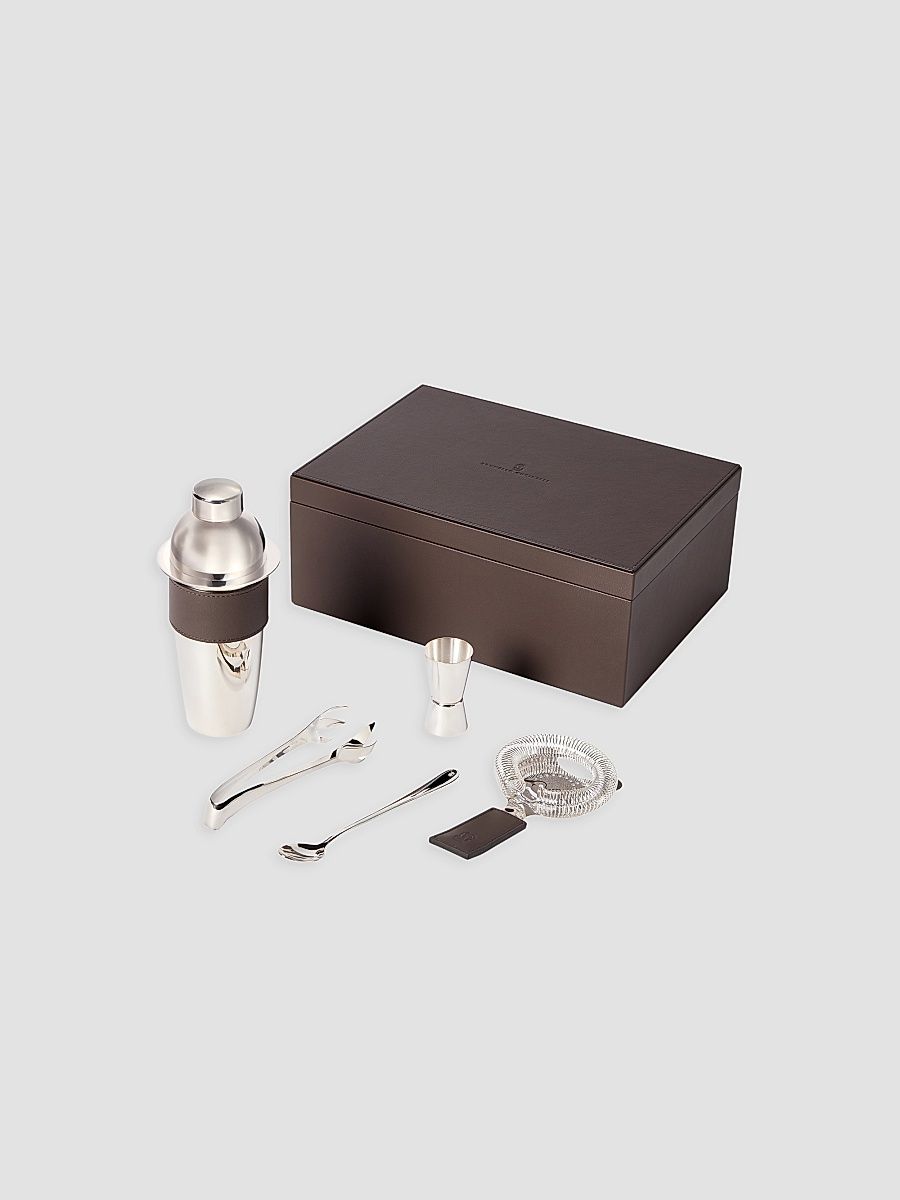 Silver Plated Steel Cocktail Set - Cigar