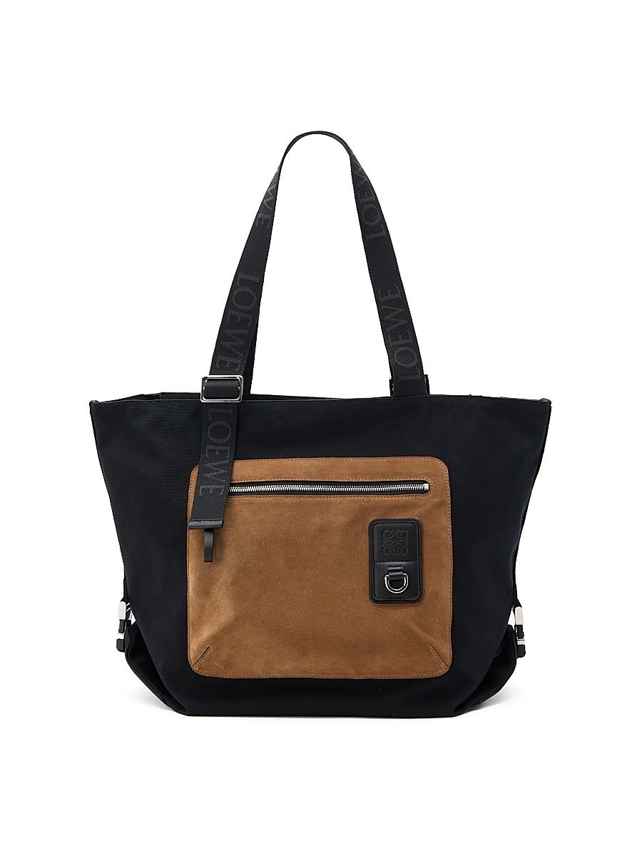 Men's Flex Zipped Tote Bag - Black Dark Gold