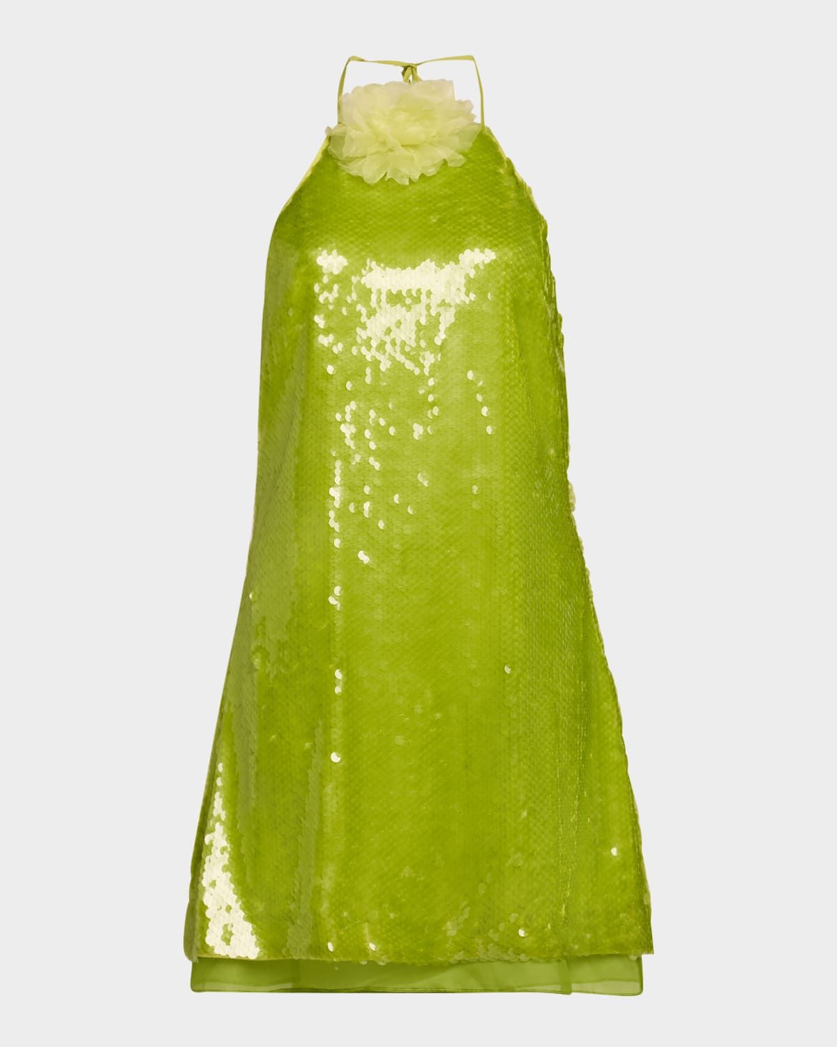 Micky Sequined Halter Mini Dress