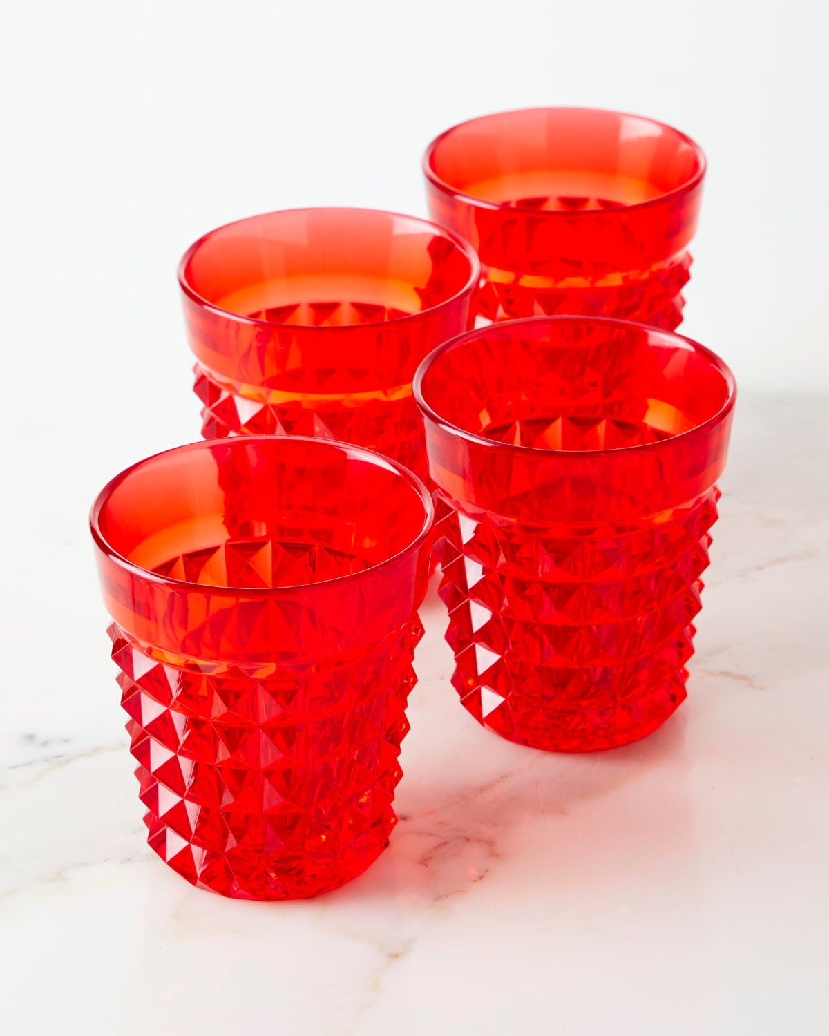Palazzo Red Tumblers, Set of 4