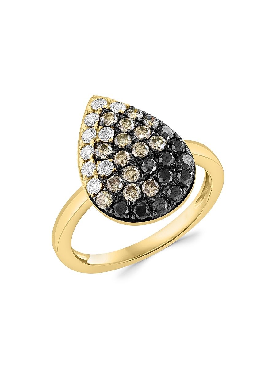 Women's 14K Yellow Gold & 0.97 TCW Diamond Ring - Yellow Gold - Size 6