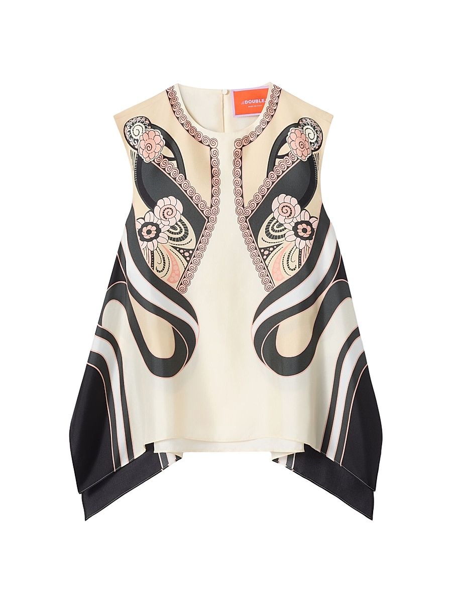 Women's San Carlo Top - Ambrosia Placee Pale Pink - Size XS